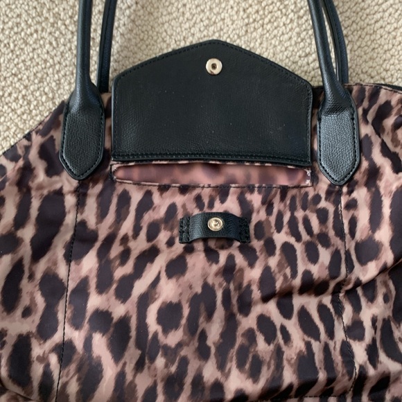 Banana Republic Leopard Print Tote Bag with Black Accents - Picture 2 of 3